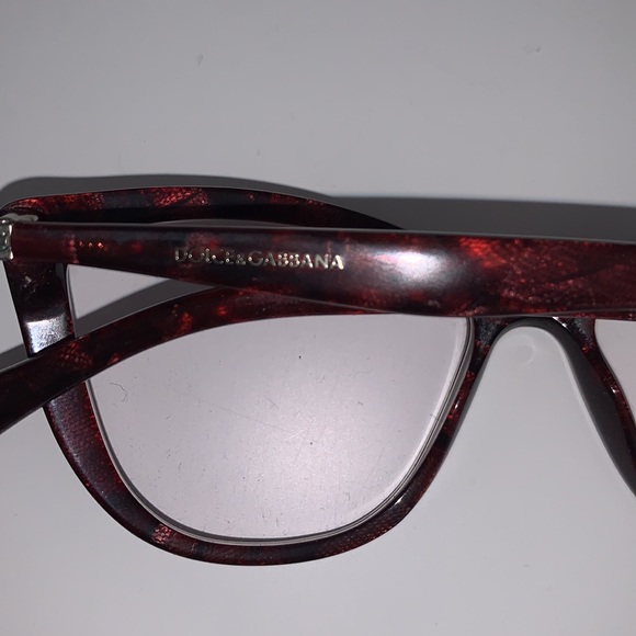 Dolce & Gabbana cat eye burgundy eyeglasses - Picture 6 of 6